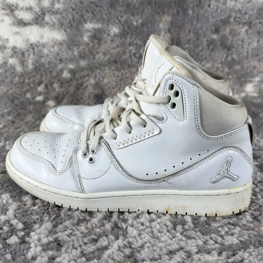 Nike Air Jordan 1 Flight 2 Boys Sz 7Y White 631784-111 Basketball Shoes Sneakers